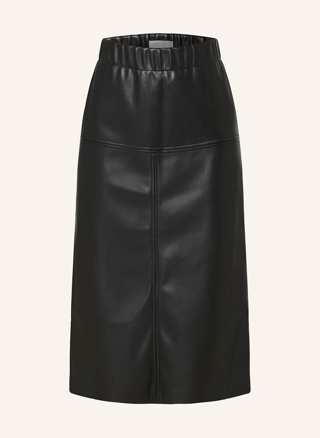 Rich & Royal Spódnica Z Imitacji Skóry schwarz