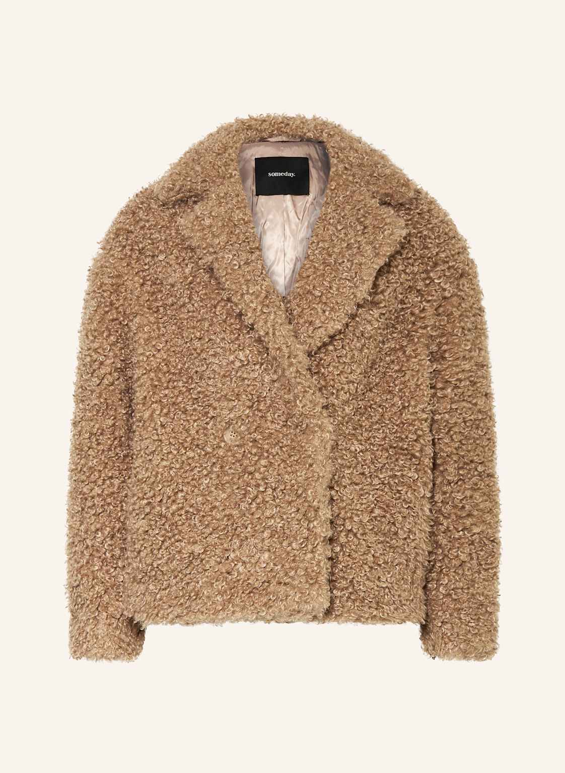 Someday Kurtka Pluszowa Vantelo beige