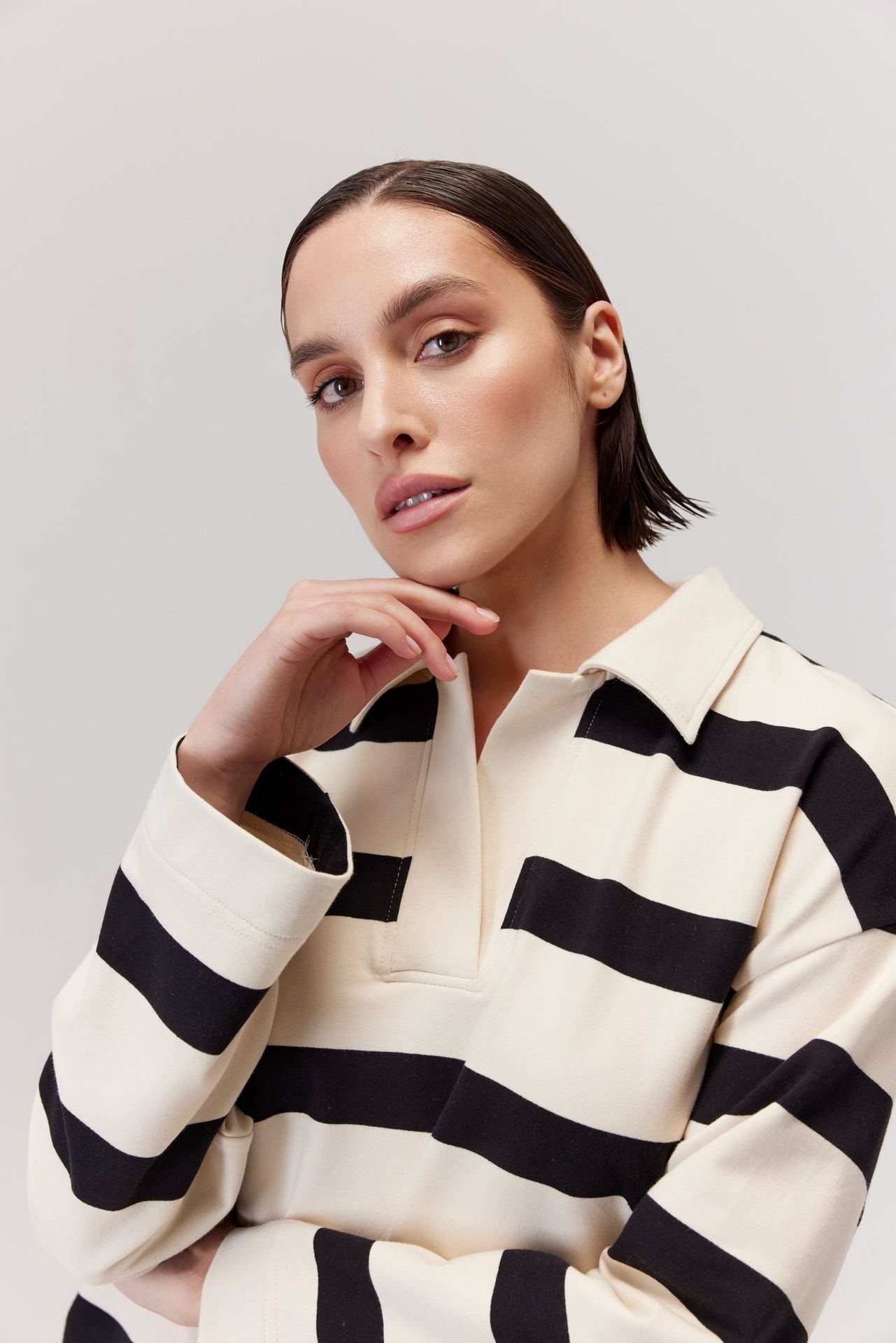 Bawełniana bluza Amal w paski