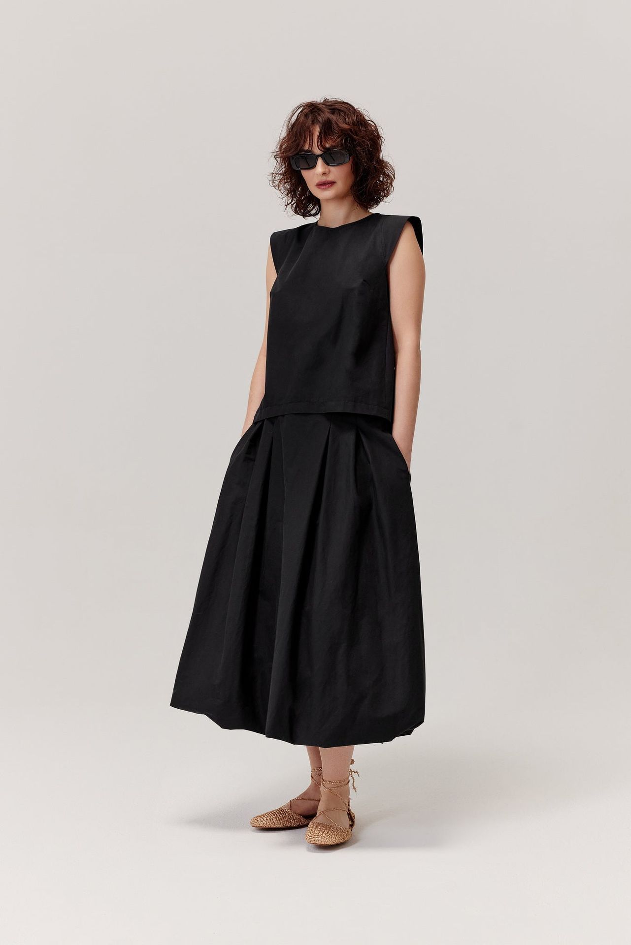 Spódnica balloon Blister czarna