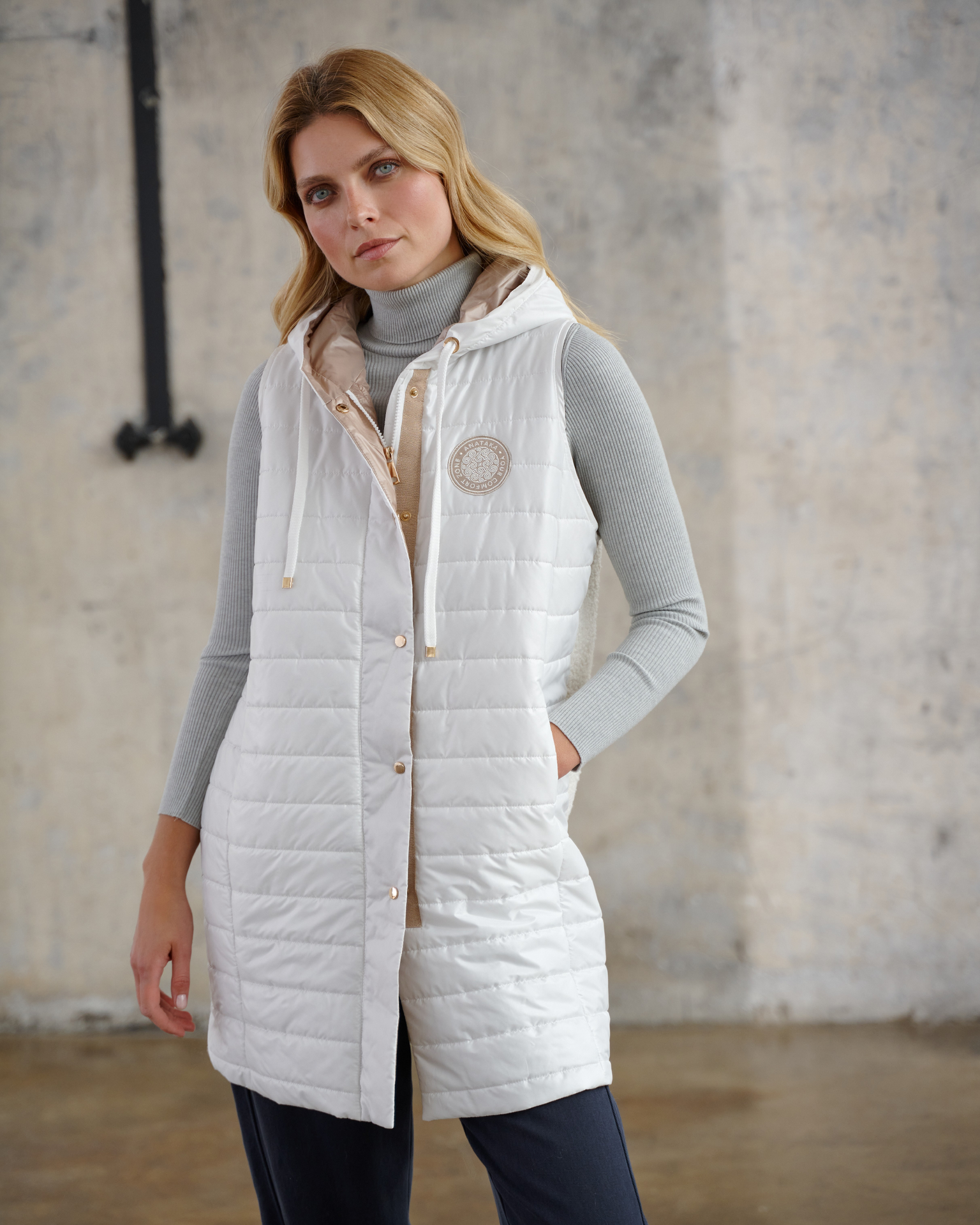 Kamizelka Teddy Ecru