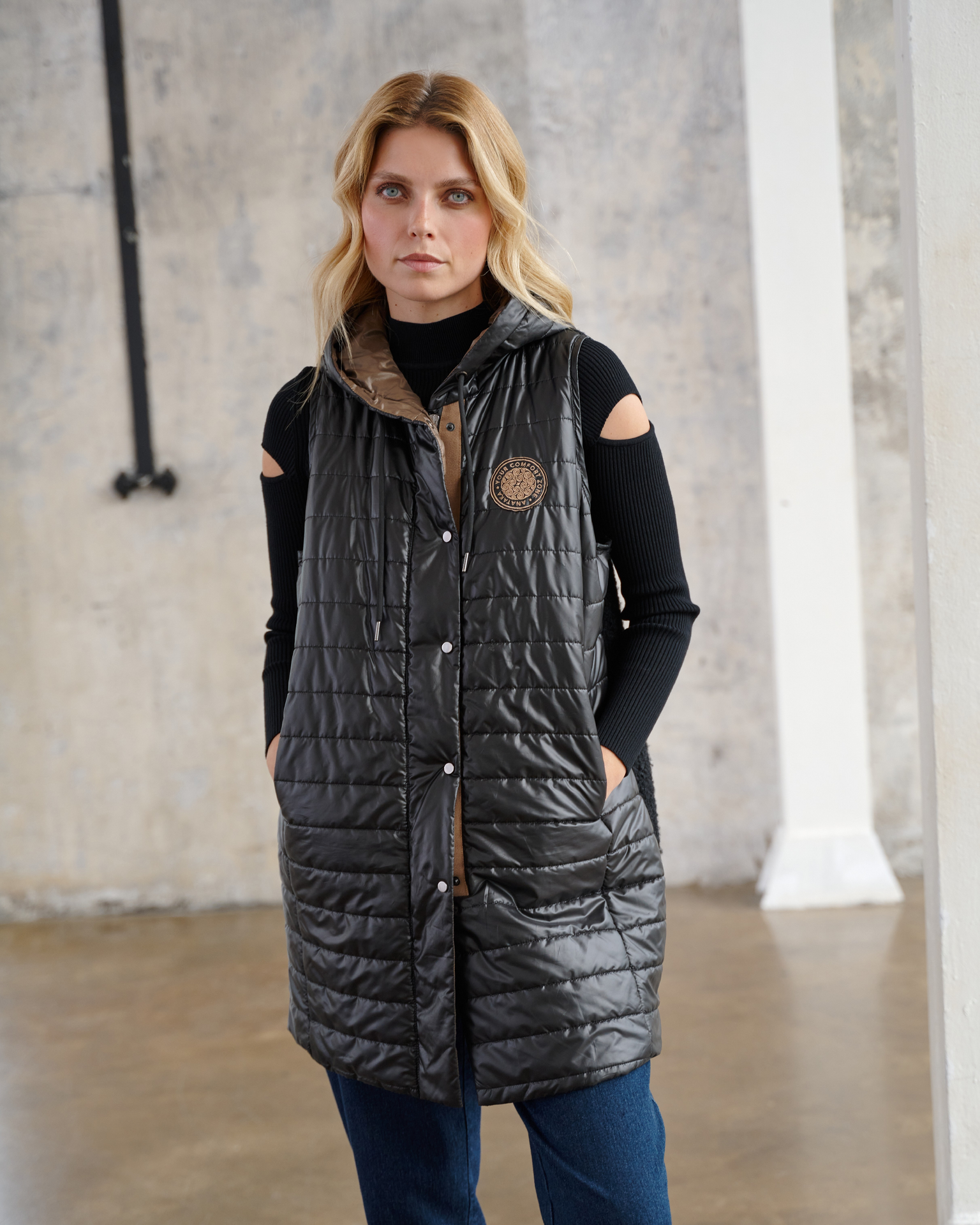 Kamizelka Teddy Czarna