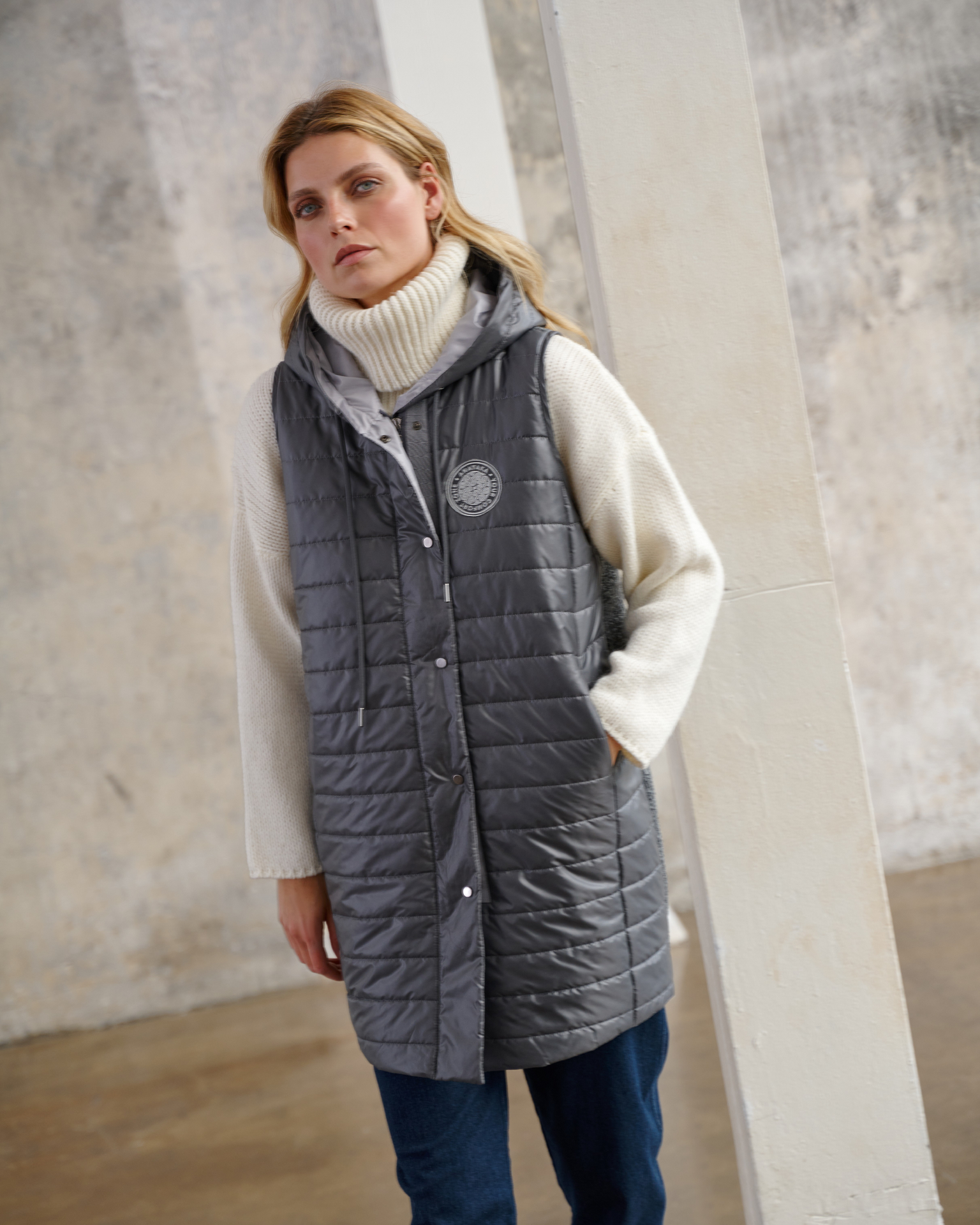 Kamizelka Teddy Szary