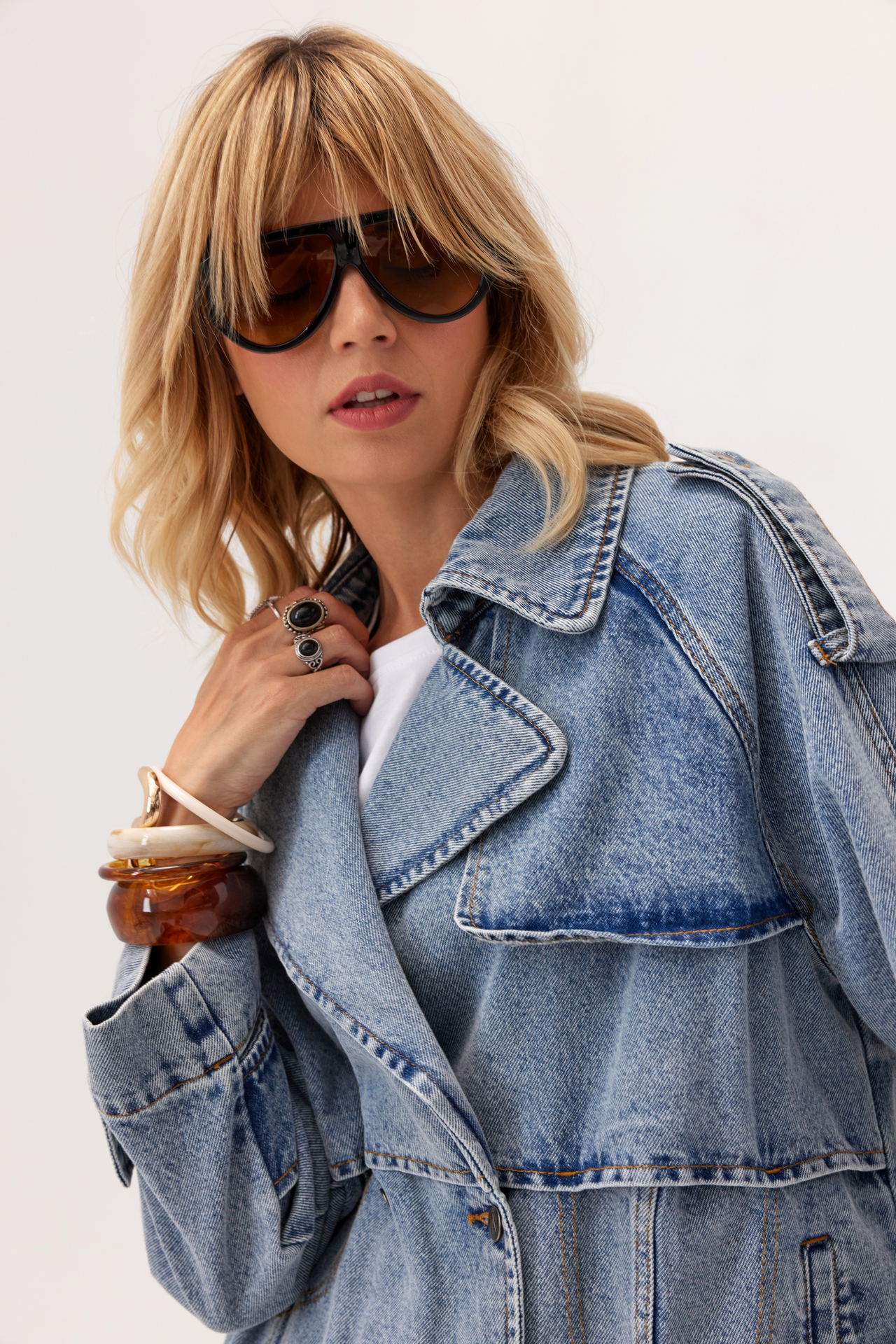 Kurtka jeansowa ramoneska Echo