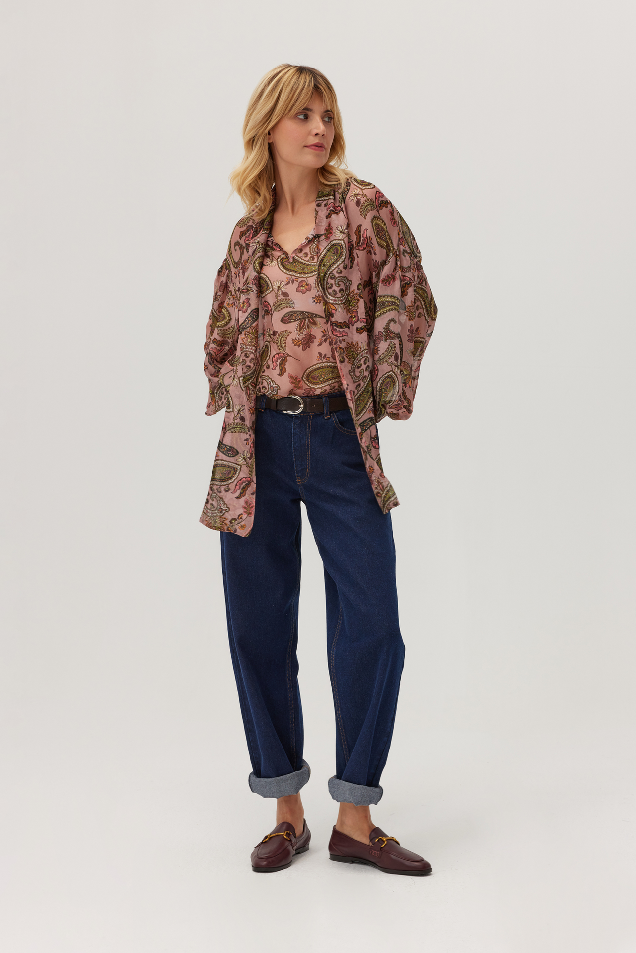 Spodnie jeans o kroju balloon Ballo