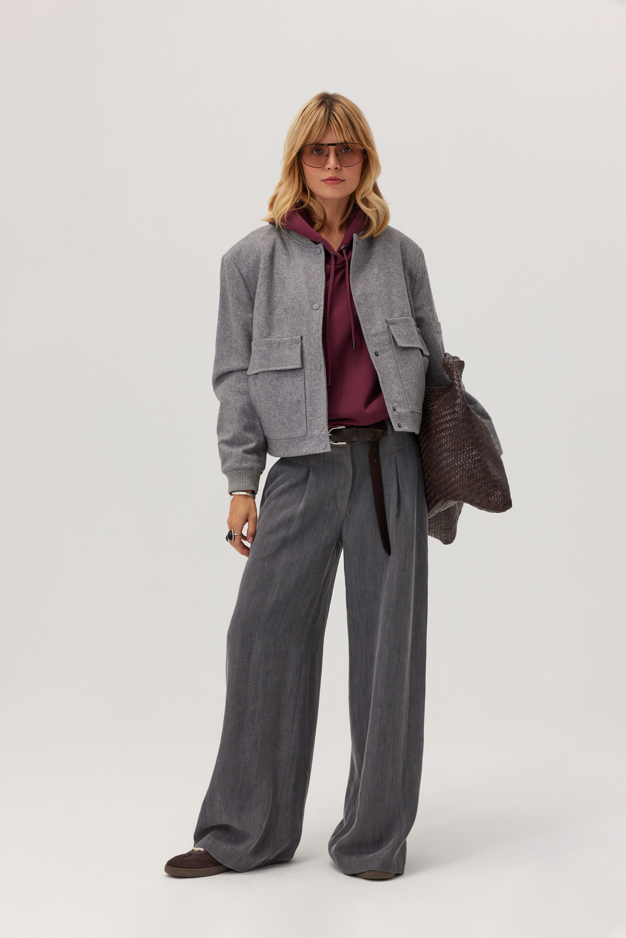 Kurtka bomberka Marengo 70% wełny