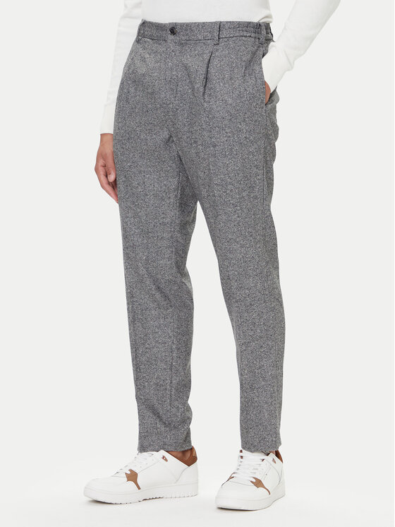 Tommy Hilfiger Spodnie materiałowe Harlem MW0MW41340 Szary Regular Fit