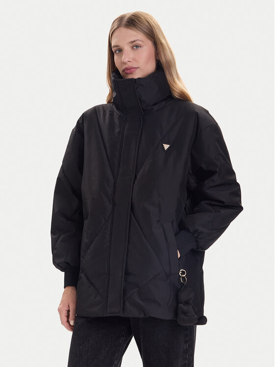 Guess Kurtka zimowa V5BL13 WHHZ2 Czarny Regular Fit
