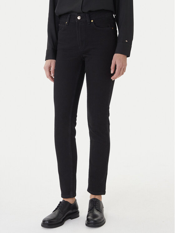 Tommy Hilfiger Jeansy WW0WW46725 Czarny Slim Fit