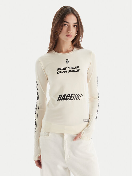 Patrizia Pepe Bluzka 2M4517/J357-J4Q2 Écru Regular Fit