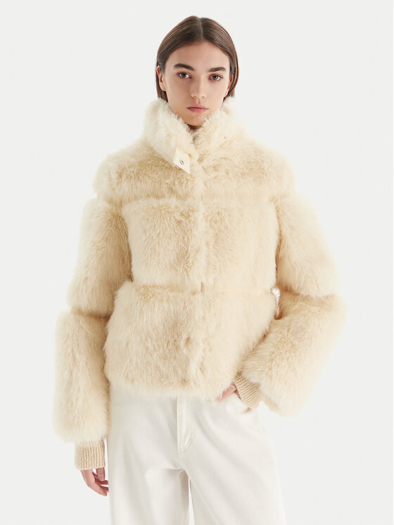 Patrizia Pepe Futro 2O0174 E077 W405 Écru Regular Fit