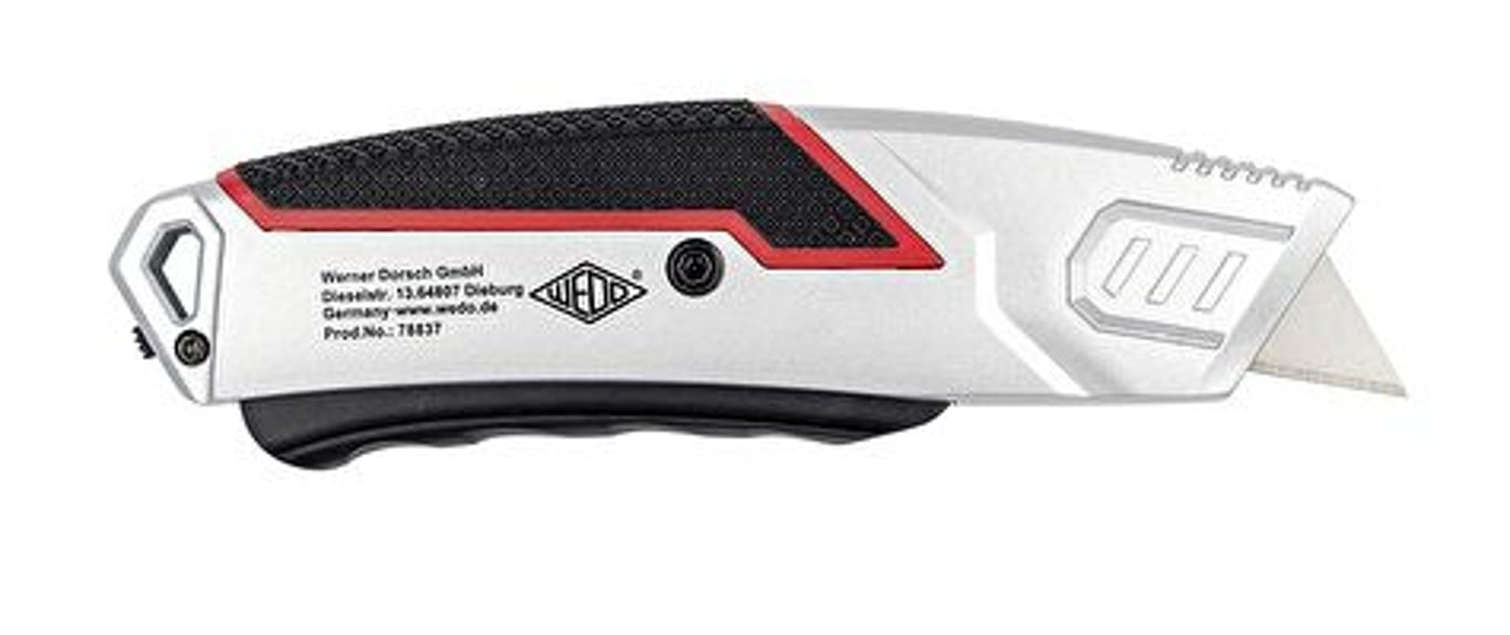 Wedo 78 837 nożyk Czarny, Czerwony, Srebrny Odłamywane ostrze noża 78837