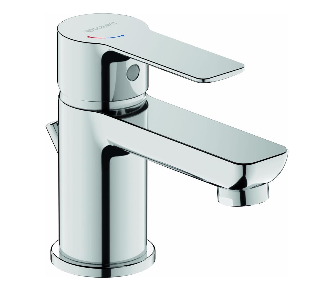 Duravit DC1013001010 - Bateria umywalkowa D-CODE z zestawem odpływowym, chrom błyszczący