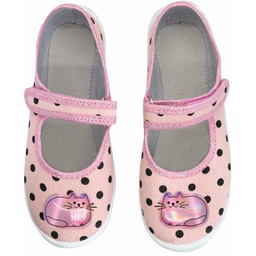 Kapcie dziecięce przedszkolne RÓŻOWY KOT rzepy polskie RAWEKS D39