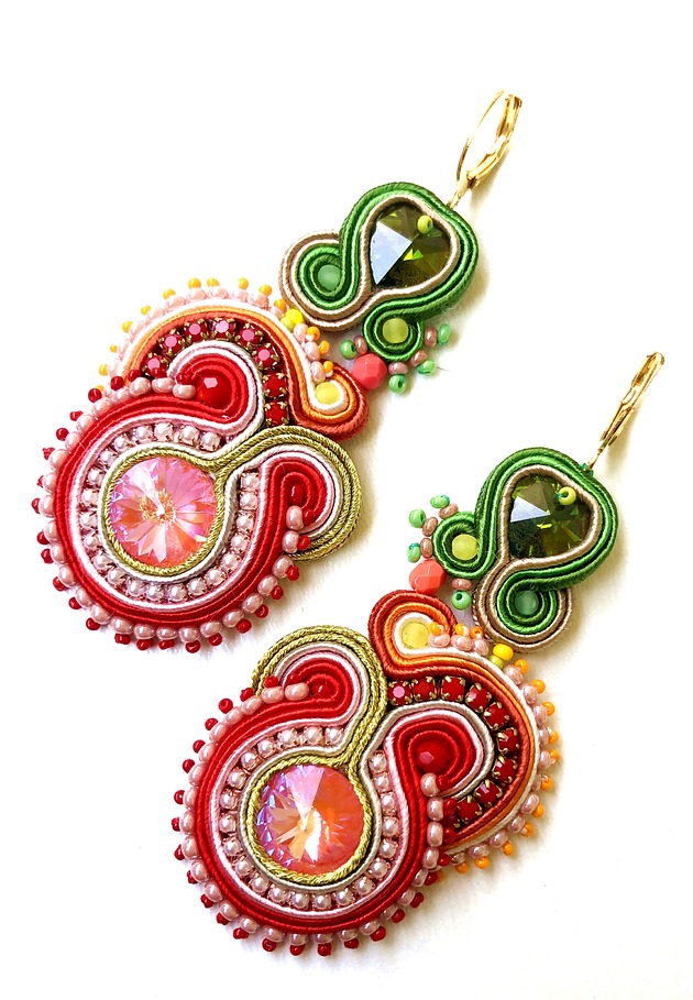 Sutaszowe kolczyki MALIBU