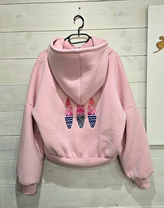 Bluza z haftem na plecach haftowane deski surfingowe
