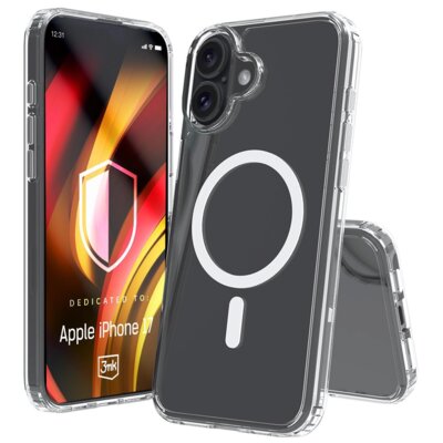 Etui 3MK Hardy LiqForce MagCase do Apple iPhone 17 Przezroczysty