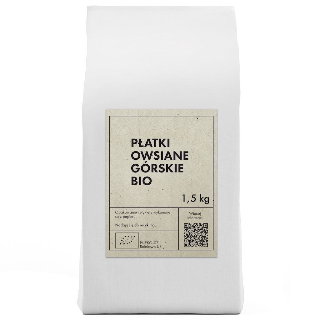 The Planet Płatki owsiane górskie 1.5 kg Bio - żywność