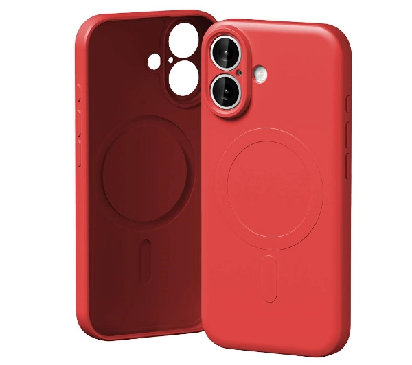 Mercury Semi-Silicone MagSafe do iPhone 17 czerwony