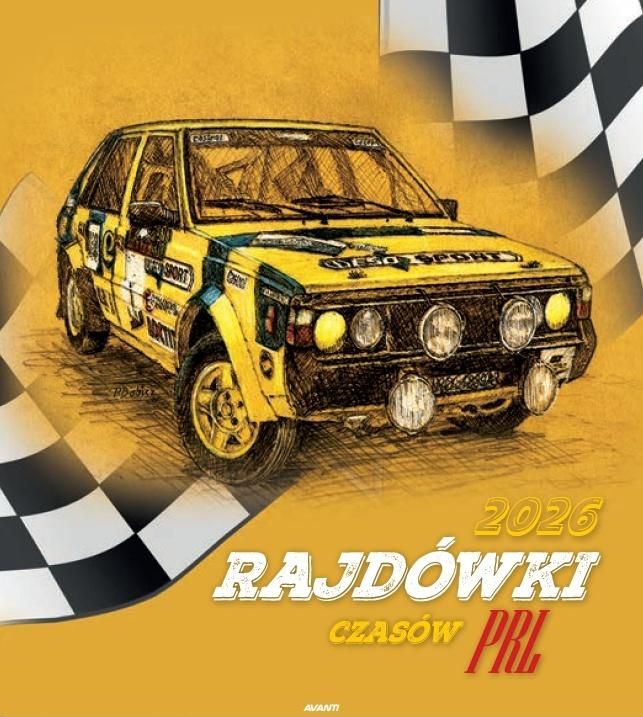 Kalendarz 2026 ścienny 32x32cm Motoryzacja Prl - kalendarz