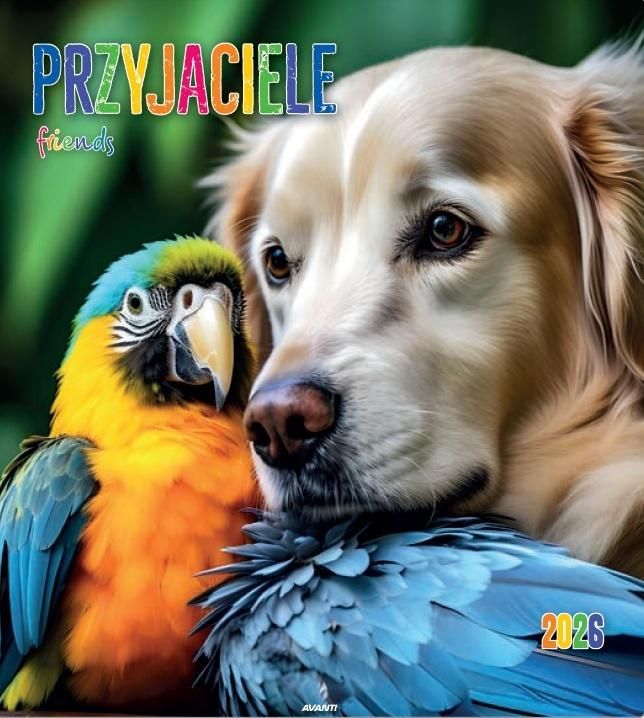 Kalendarz 2026 ścienny 32x32cm Przyjaciele - kalendarz