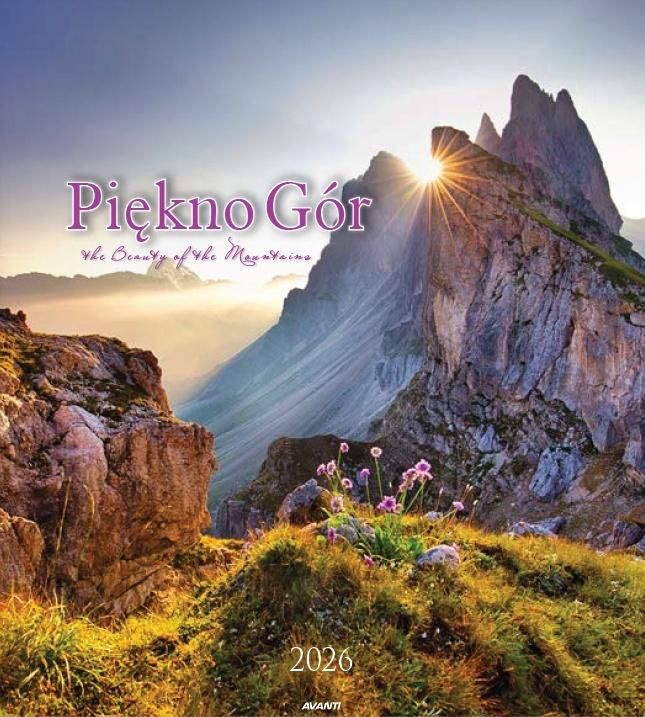 Kalendarz 2026 ścienny 32x32cm Piękno gór - kalendarz