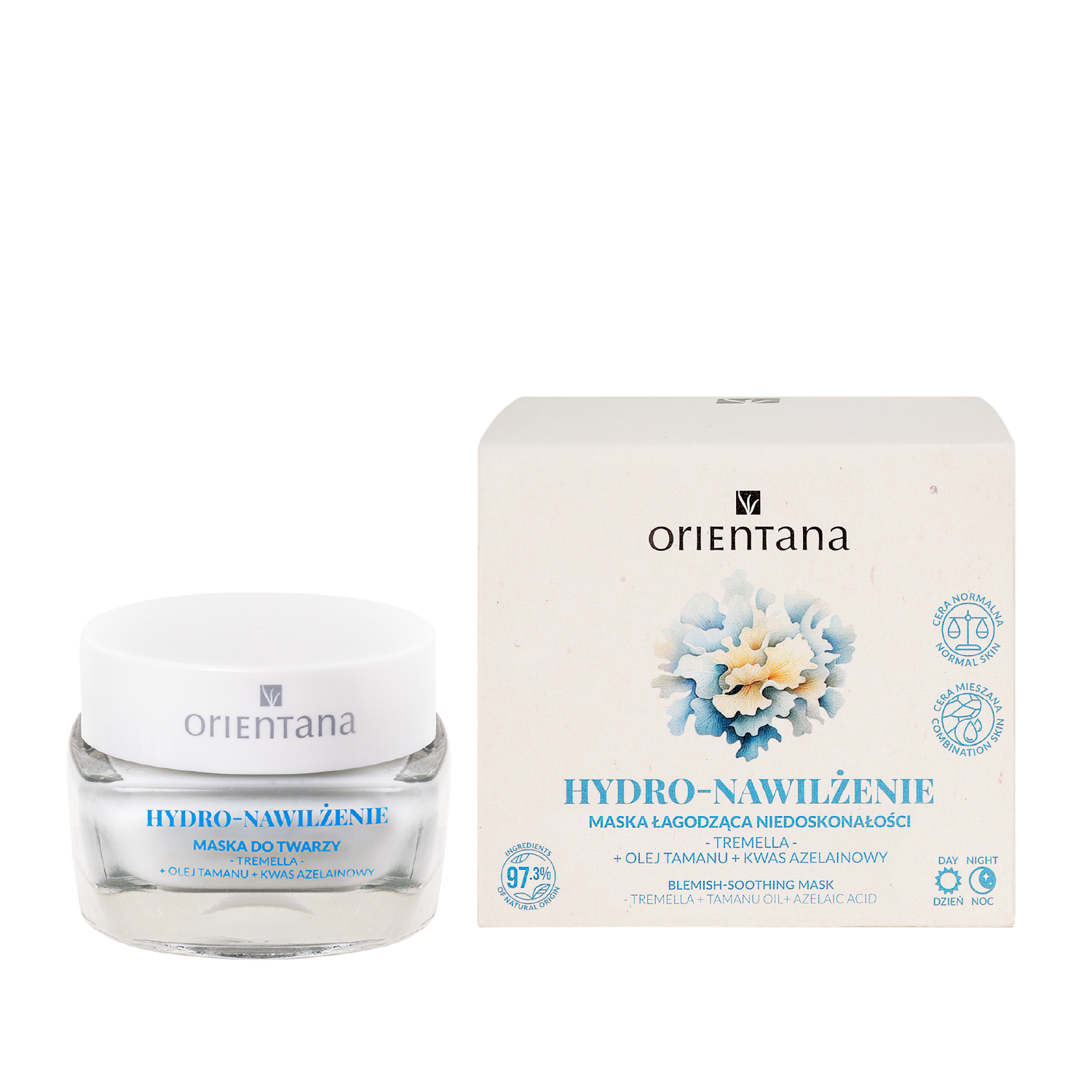 Maska na niedoskonałości na twarzy Tremella Olej Tamanu Kwas Azelainowy 50 ml