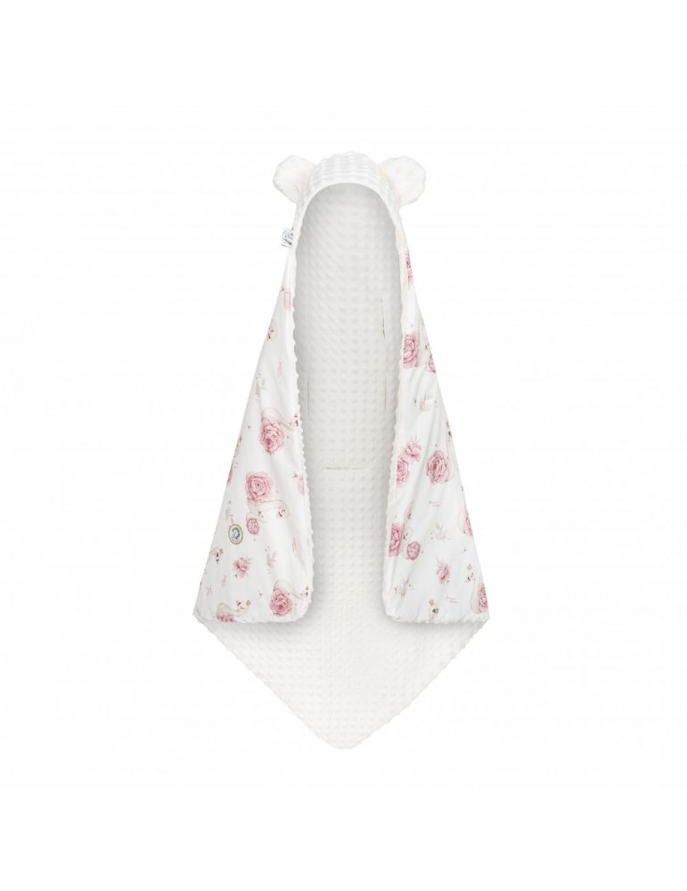 Bonjour Cherie Kocyk bawełniany do fotelika samochodowego Royal Baby minky Ecru