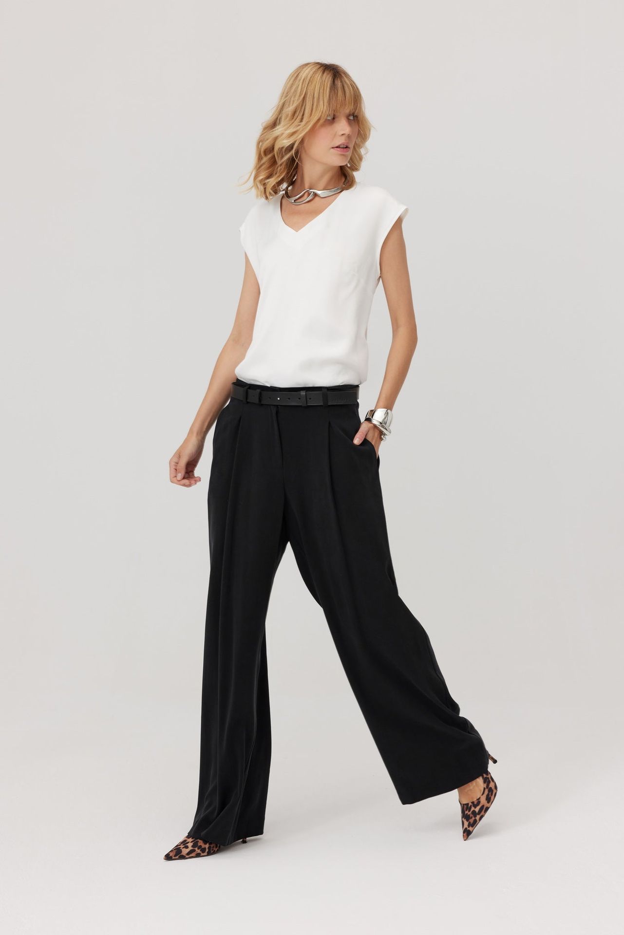 Eleganckie spodnie Hayden czarne