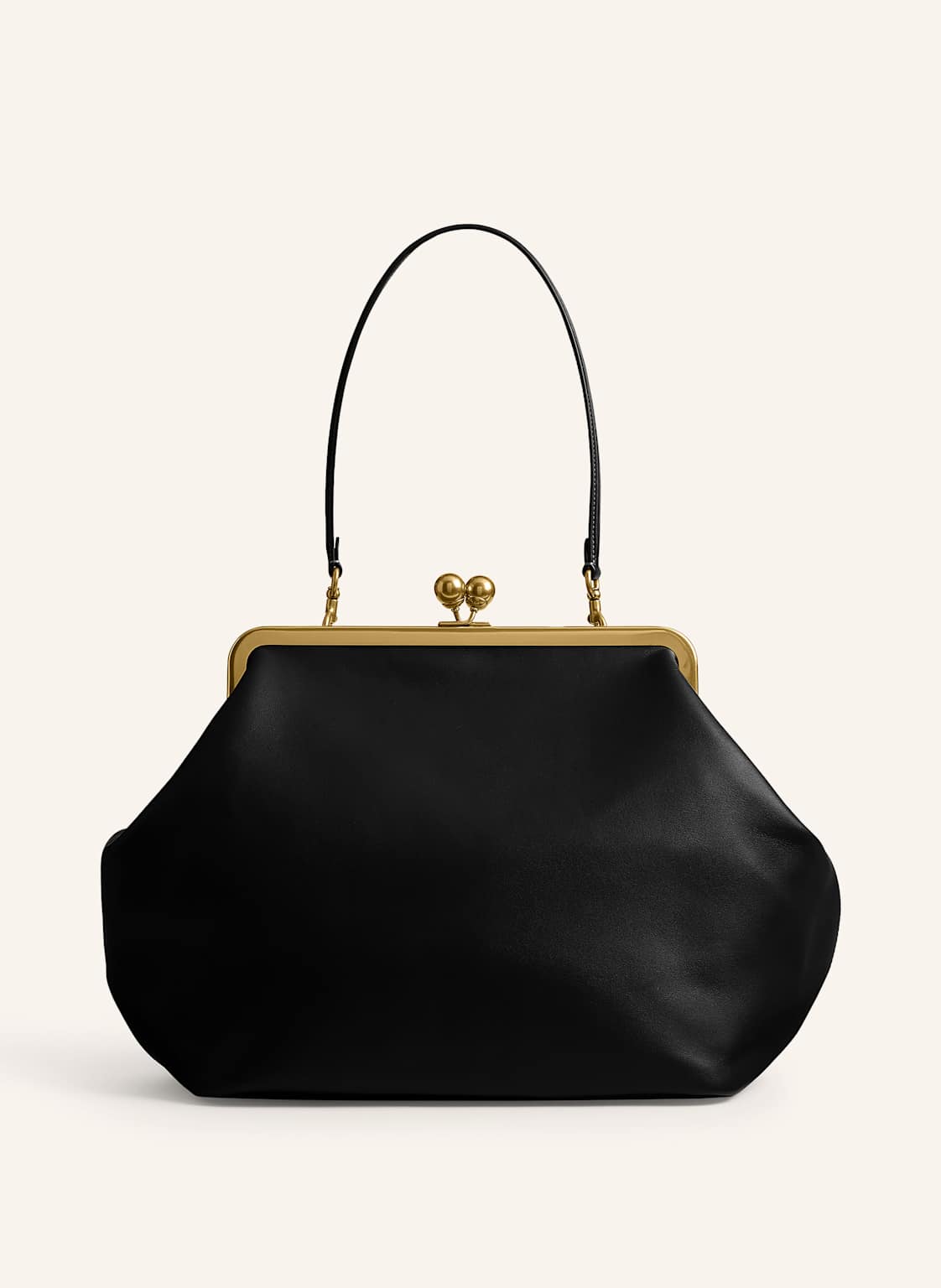Coach Torebka Kisslock Frame Large schwarz