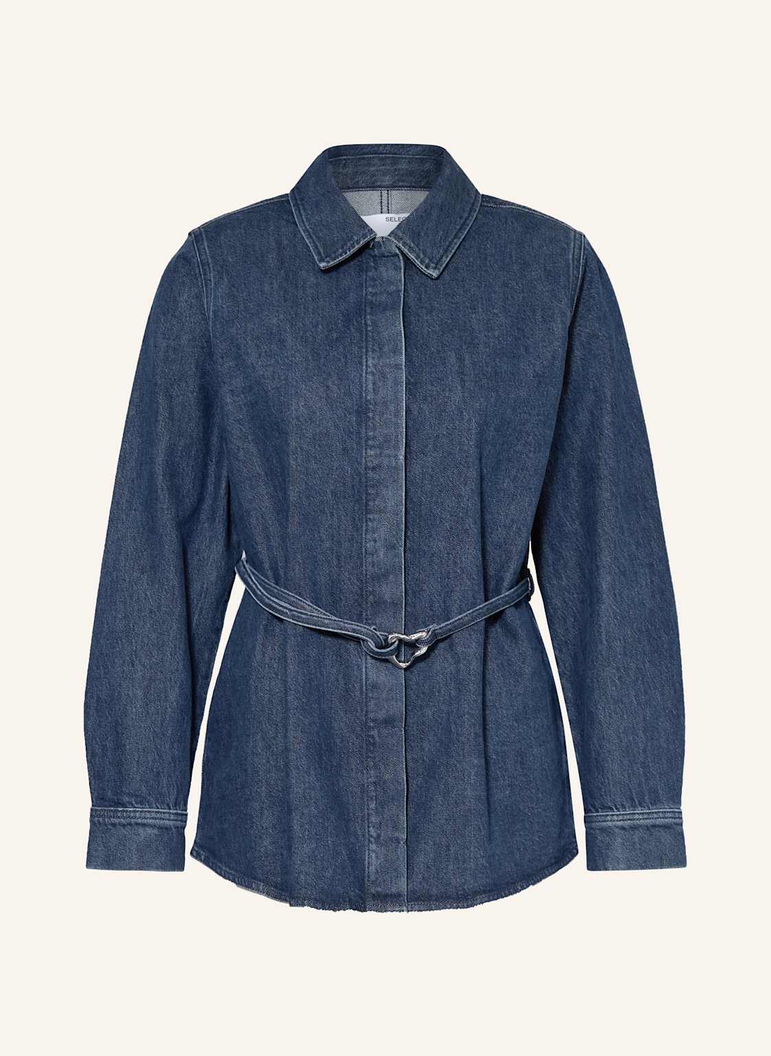 Selected Femme Bluzka Jeansowa blau