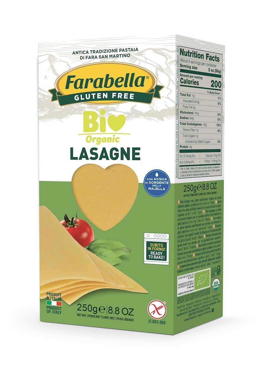 Farabella Makaron (kukurydziano - ryżowy) lasagne 250 g Bio - makaron
