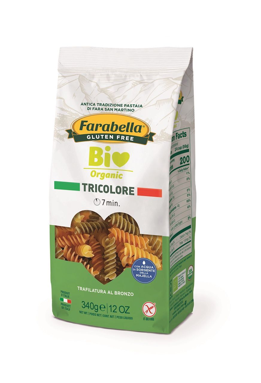 Farabella Makaron (kukurydziano - ryżowy trójkolorowy) świderki 340 g Bio - makaron
