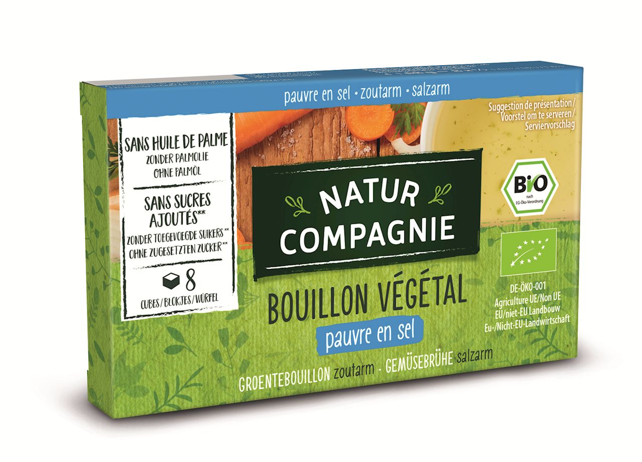 Natur Compagnie Bulion - kostki warzywne o niskiej zawartości soli 8 x 8,5 g Bio - żywność