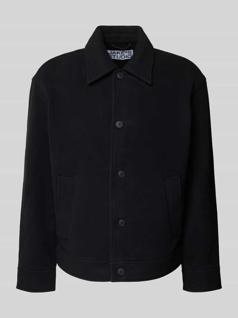 Kurtka o kroju regular fit z dodatkiem wełny