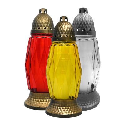 Znicz szklany LA Z450 11,5 x 34 cm mix