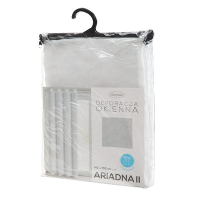 Firana gotowa Ariadna na przelotkach 140 x 250 cm biały