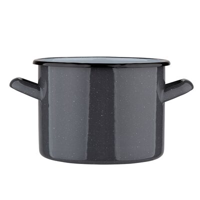 Garnek emaliowany prosty 4,4 l śr.20 cm wys.15 cm szary nakrapiany