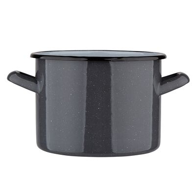 Garnek prosty 5,8l śr. 22 cm wys. 16 cm szary nakrapiany