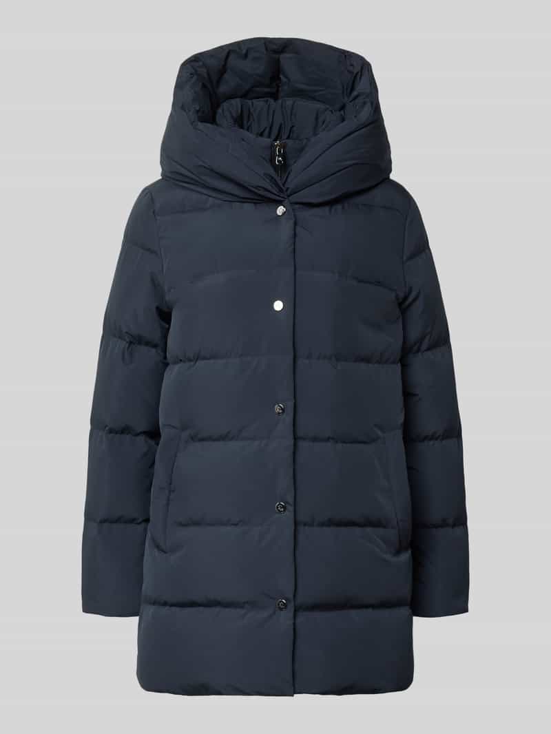 Kurtka puchowa z wpuszczanymi kieszeniami