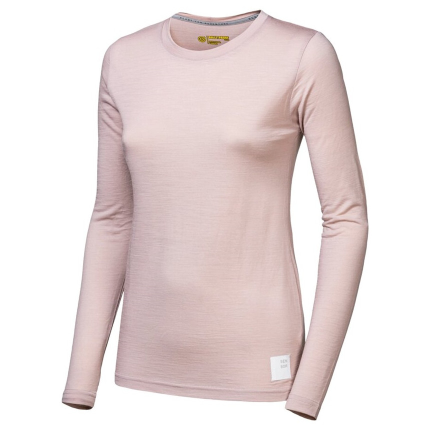 Damska koszulka Sensor Merino Cordura dl. rukáv Rozmiar: M / Kolor: różowy