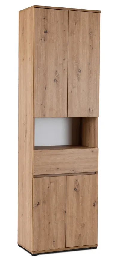 Zamykany regał słupek 60 cm dab artisan L5-A28