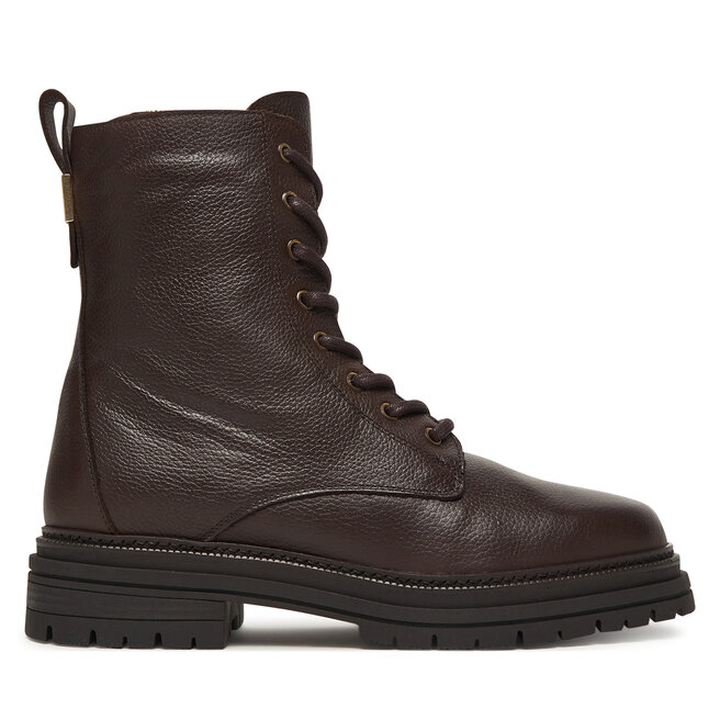 Trapery Tommy Hilfiger Th Plaque Pebble Lace Boot Warm FW0FW08767 Brązowy