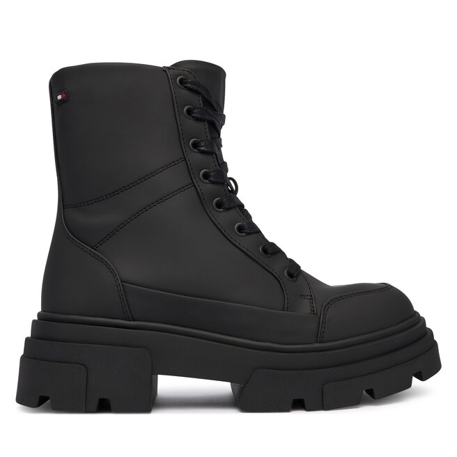 Trzewiki Tommy Hilfiger Tommytech Water Repellent Laceup FW0FW09161 Czarny