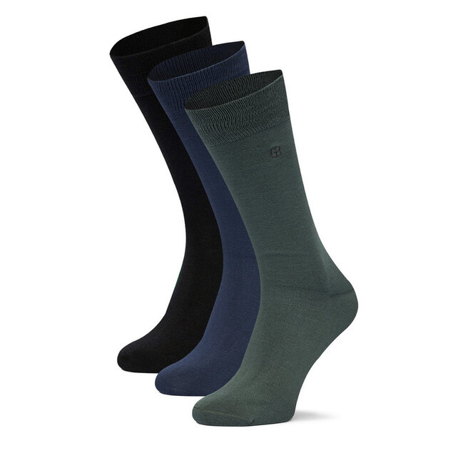 Zestaw 3 par wysokich skarpet męskich Gino Rossi CEO_AS_GR_01_W_AW25 (3-pack). Granatowy
