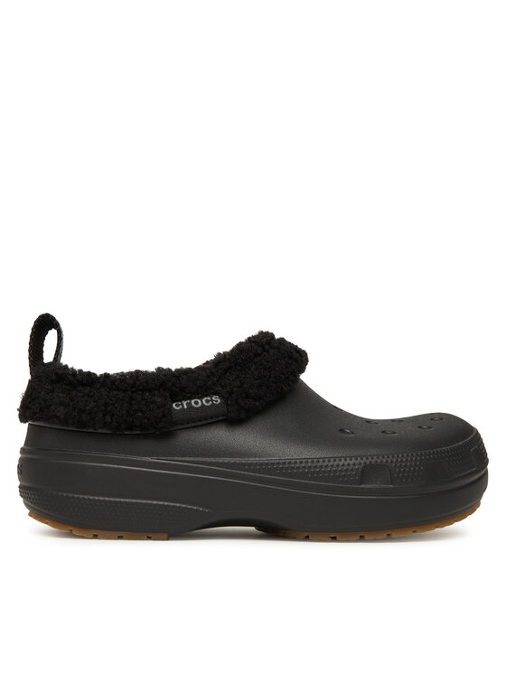 Crocs Klapki Classic Lined Shorty 211380 Czarny