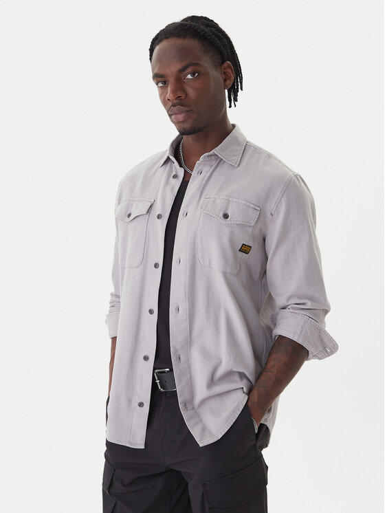 G-Star Raw Koszula Marine D24963-D454 Czarny Slim Fit