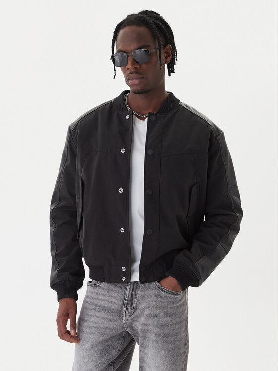 G-Star Raw Kurtka bomber Varsity D26928 C408 Czarny Regular Fit