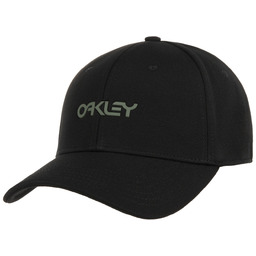 6 Panel Stretch Metallic Hat by Oakley, czarny, S/M (54-57 cm)