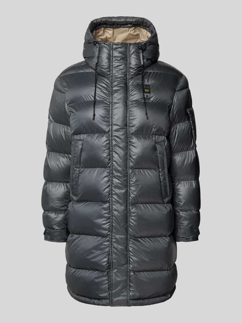 Płaszcz pikowany o kroju regular fit z aplikacją z logo model ‘Aldrich’